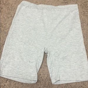 Gray biker shorts
